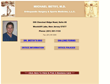 Tablet Screenshot of michaelbetsymd.com